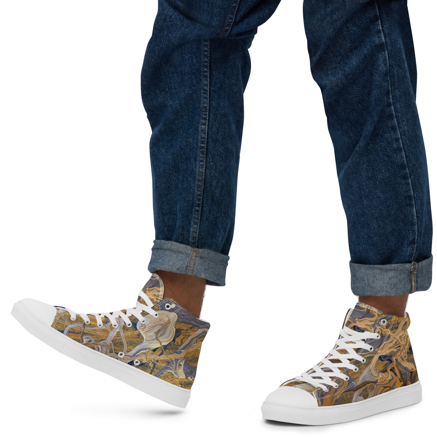 Cosmic Connection  high top canvas shoes