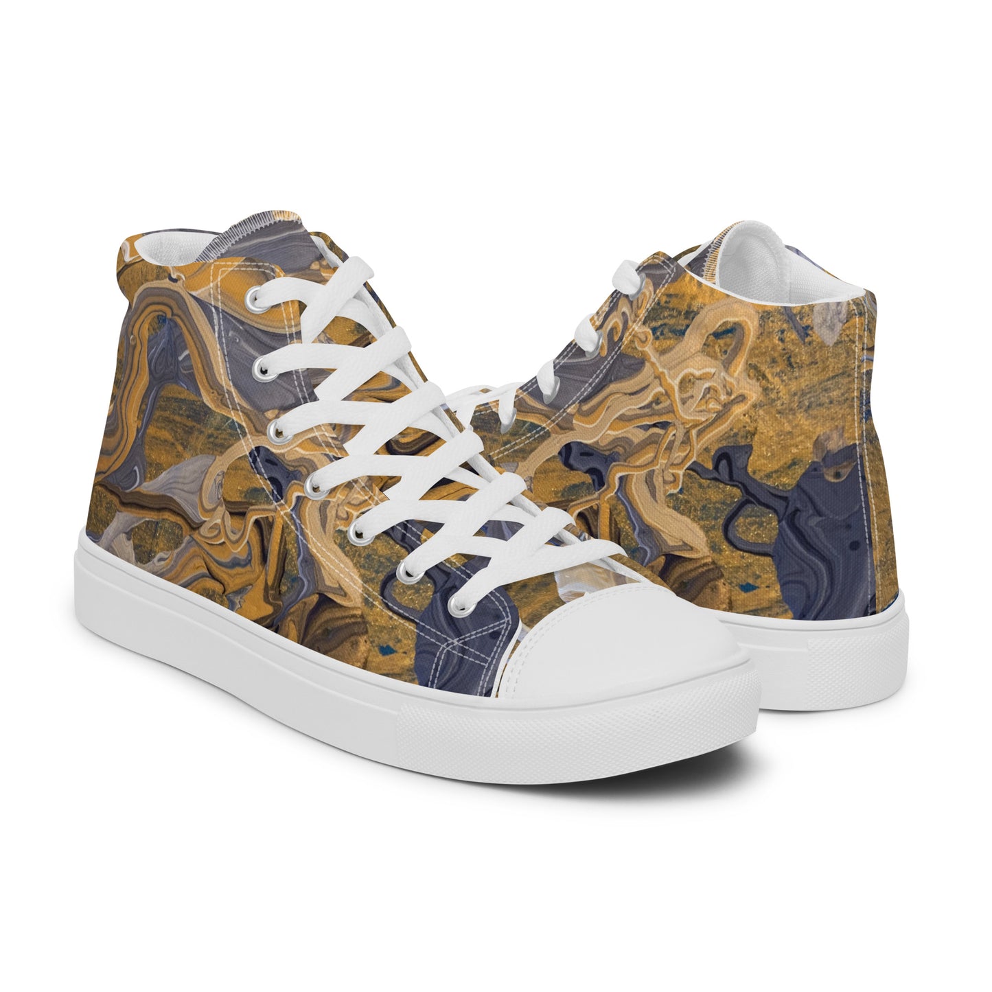 Cosmic Connection  high top canvas shoes